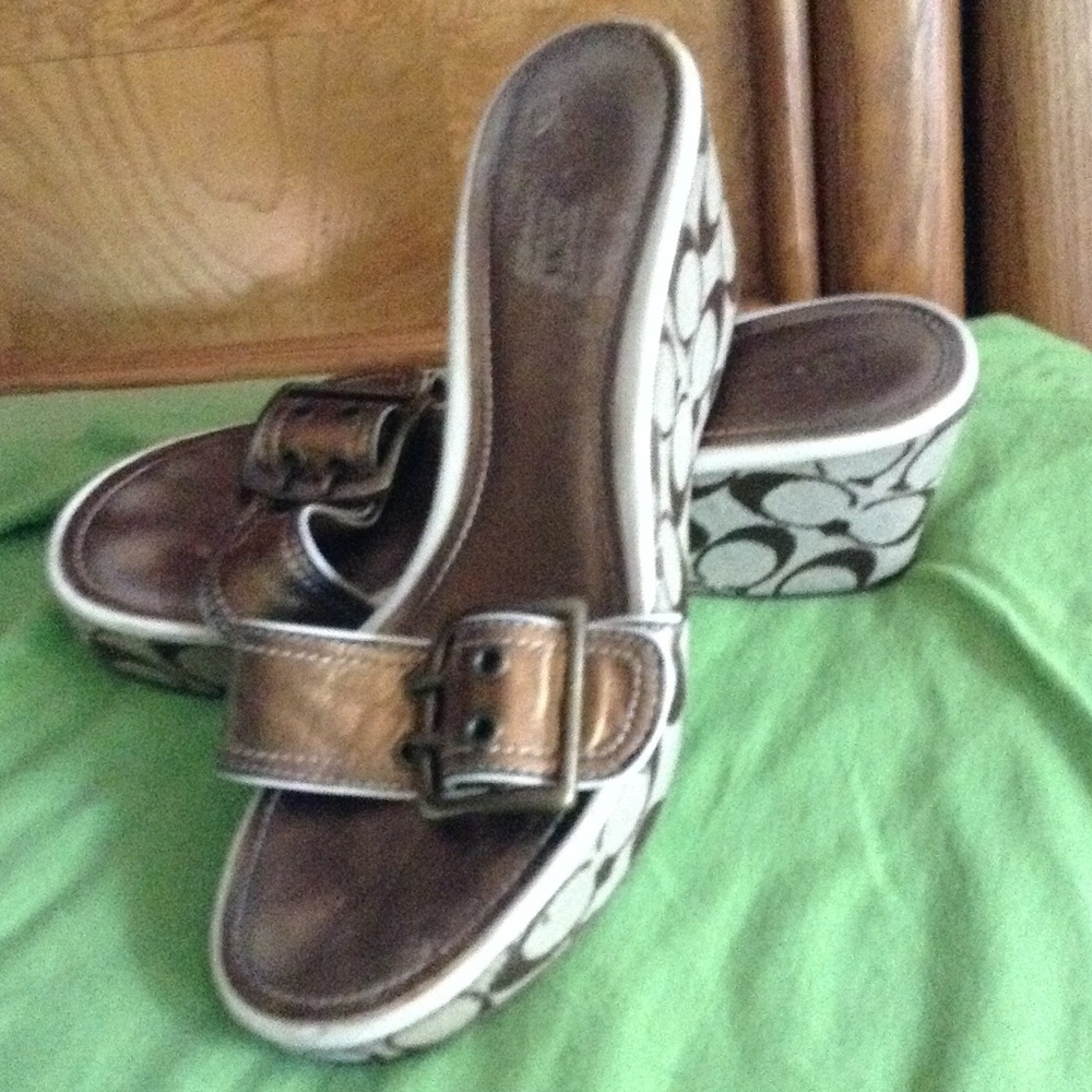 Coach wedge shoes