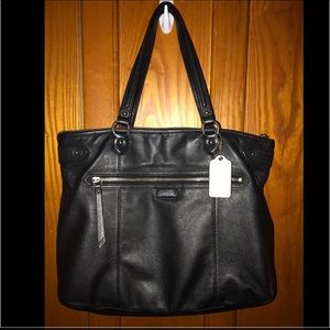 Coach Daisy EMMA F23973 BLACK leather tote-LARGE