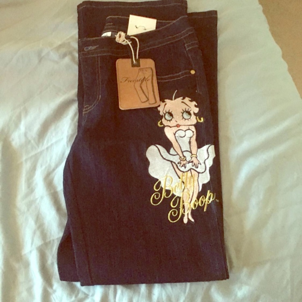 Size 13 jeans with Betty boop