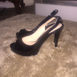 Guess peep toe sling back stiletto heels