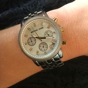 MICHAEL KORS Silver & Gold Watch