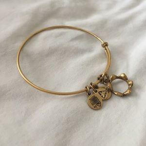 Alex and ani queen gold bracelet