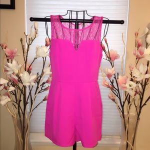 Bright Pink Charlotte Russe Romper