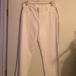 Calvin Klein stretch white pants