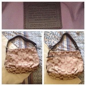 Classic brown coach purse