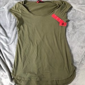 NWT women's army green fitted tee