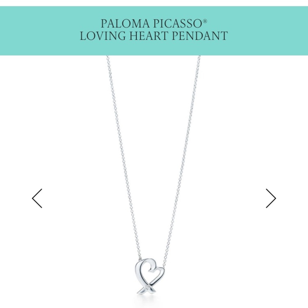 TIFFANY & CO Paloma Picasso loving heart pendant
