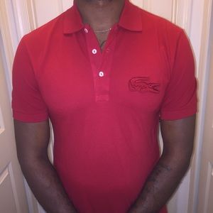 Red Lacoste Shirt