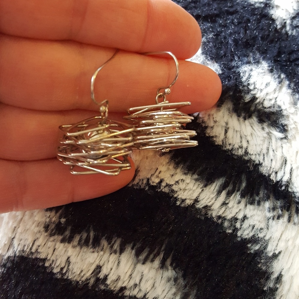 Silver Wire Earrings