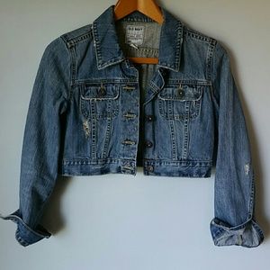 Old Navy Cropped Denim Jacket