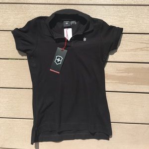 Victorinox black polo shirt