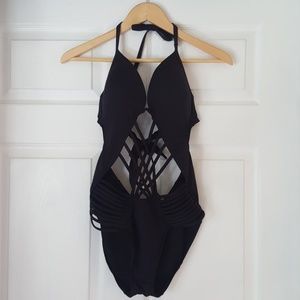 Macrame Push Up One Piece Swimsuit