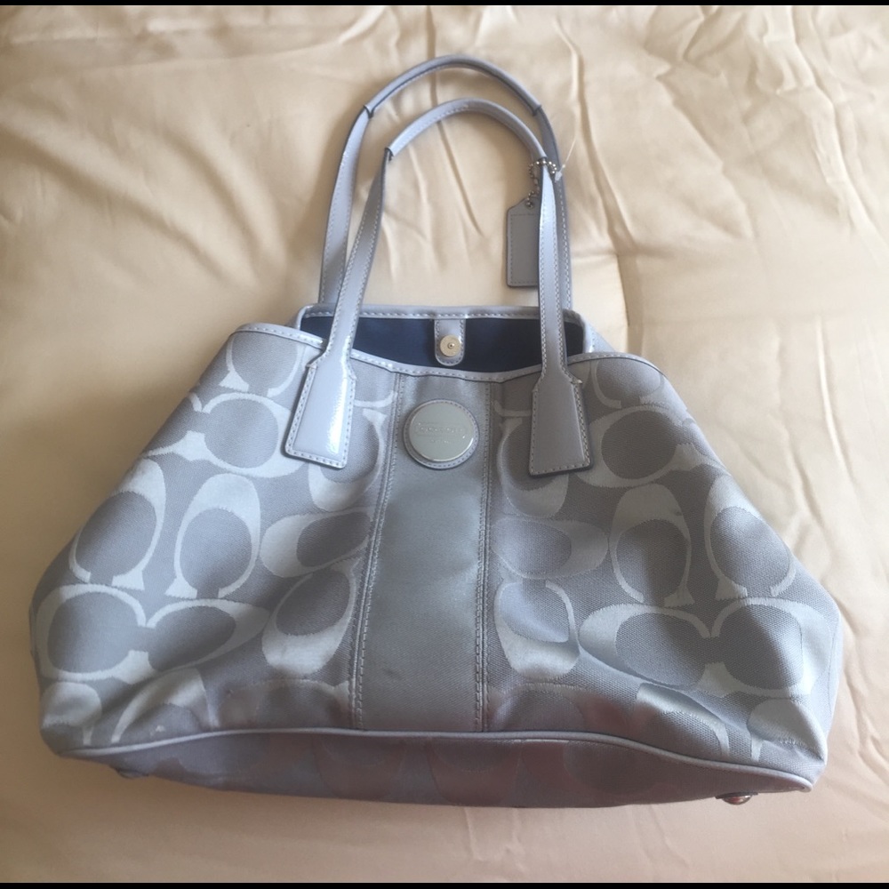 Baby blue Coach purse