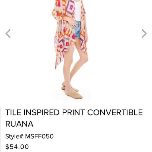 Michael Stars Ruana/Scarf/Sarong - Picture 2 of 4