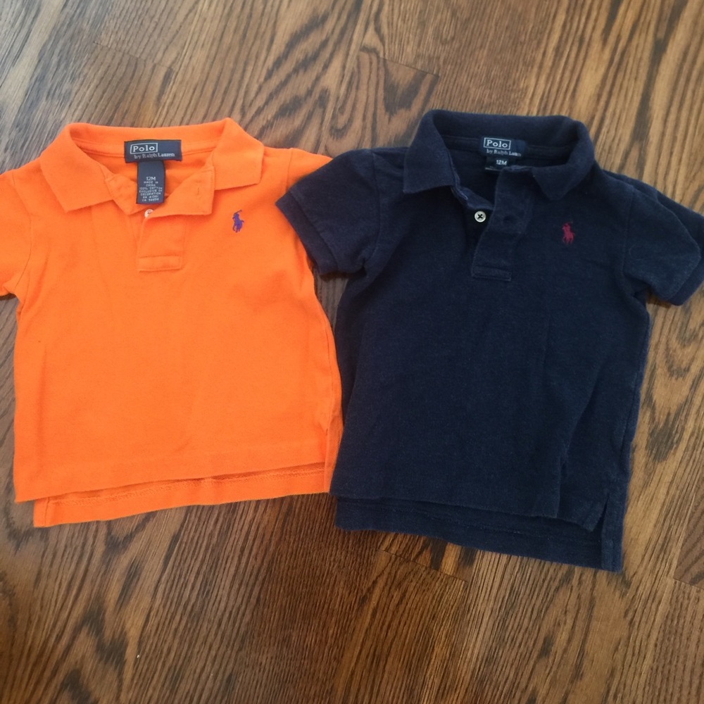 2 12 month Polo shirts