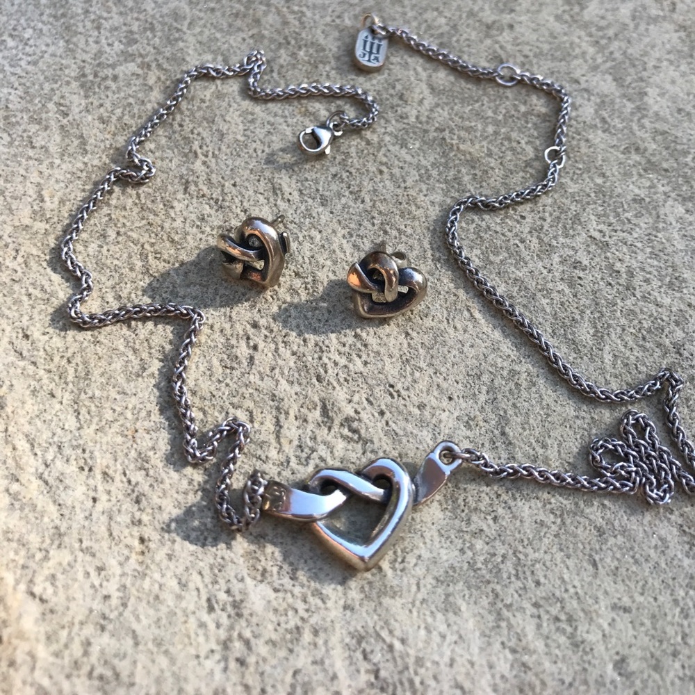 James Avery earrings and necklace set