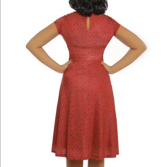 🆕❤Retro Pinup Hearts VALENTINE Dress 1X NWT ❤ - Picture 3 of 6