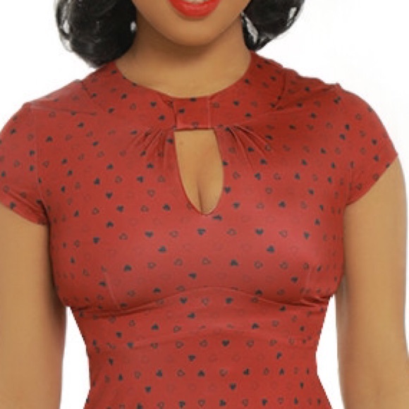 🆕❤Retro Pinup Hearts VALENTINE Dress 1X NWT ❤ - Picture 5 of 6