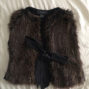 Ann Taylor faux fur vest