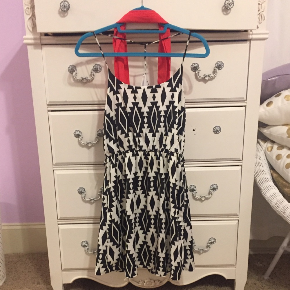 Black and white dress