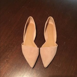 J Crew nude pointy flats