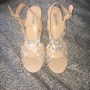 Gold Steve Madden wedges