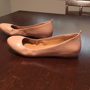J crew light pink flats