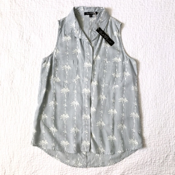 NWT Velvet Heart tencel sleeveless shirt - Picture 2 of 8