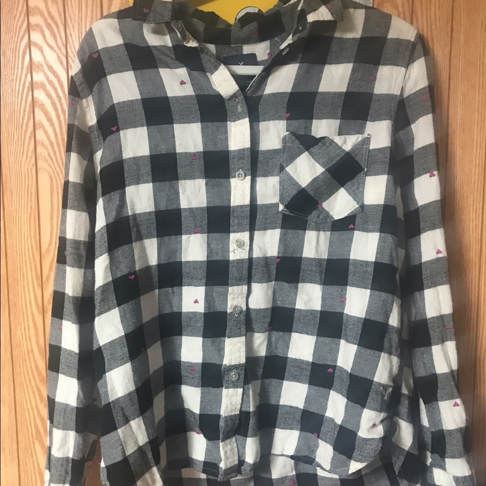 American Eagle Boyfriend Flannel WORN TWICE