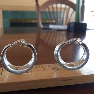Ralph Lauren, clip-on earrings, silver tone