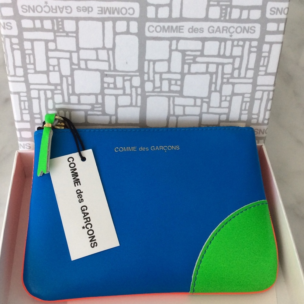 COMME des GARÇONS Super Fluo zip pouch
