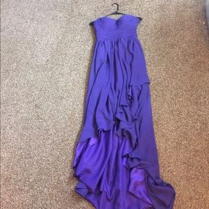 Strapless layered dress shirt to long