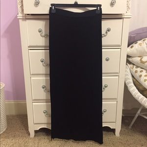 Black maxi skirt