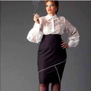 JIBRI High Waist Pencil Skirt