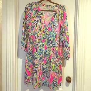 Lilly Pulitzer Rossmore Dress in Multi Palm Reader