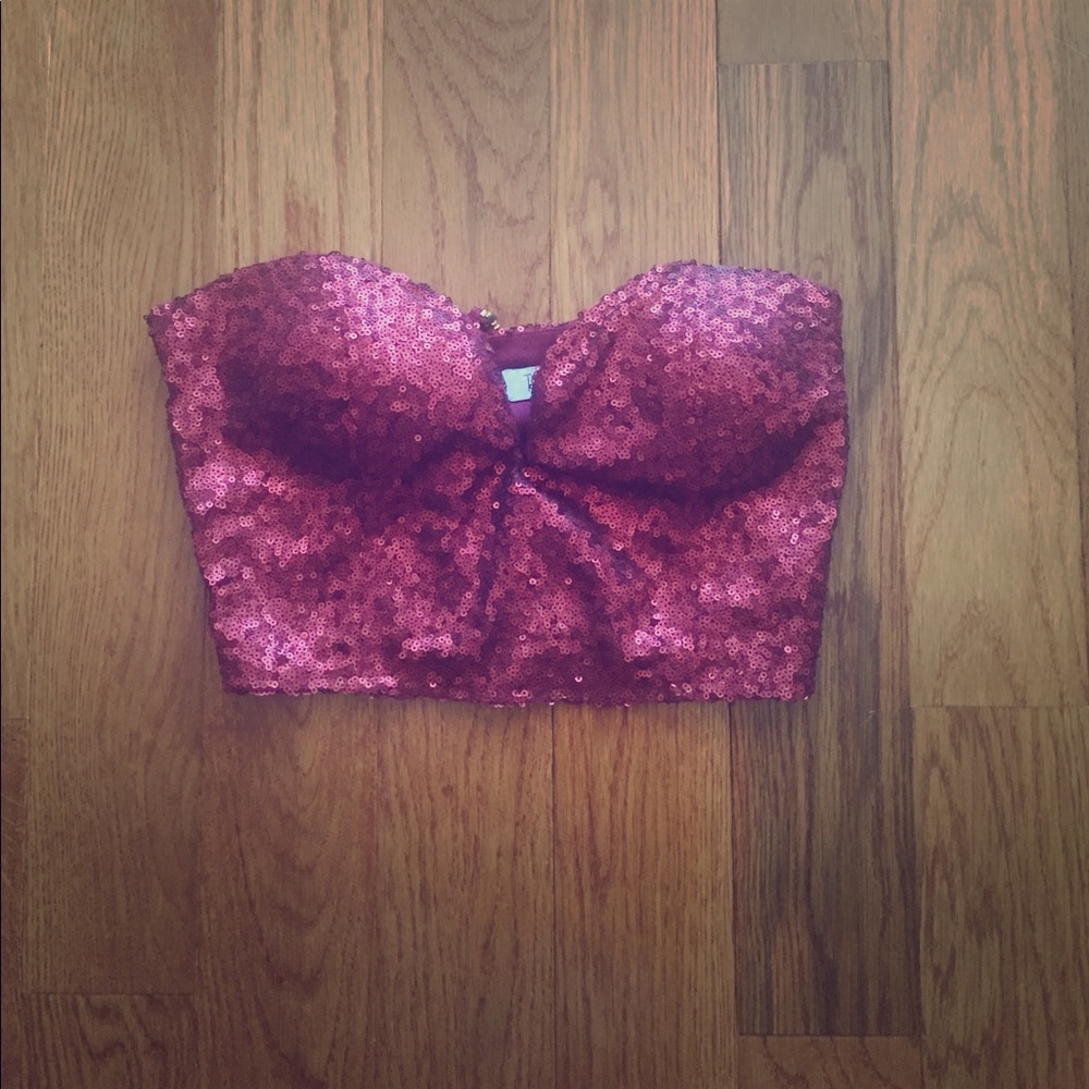 Sequin tube top