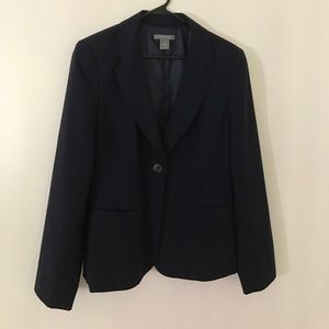 ANN TAYLOR Navy Blue Blazer