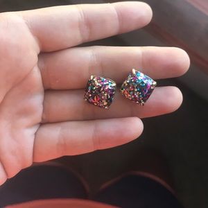 Kate Spade multi color sparkle studs