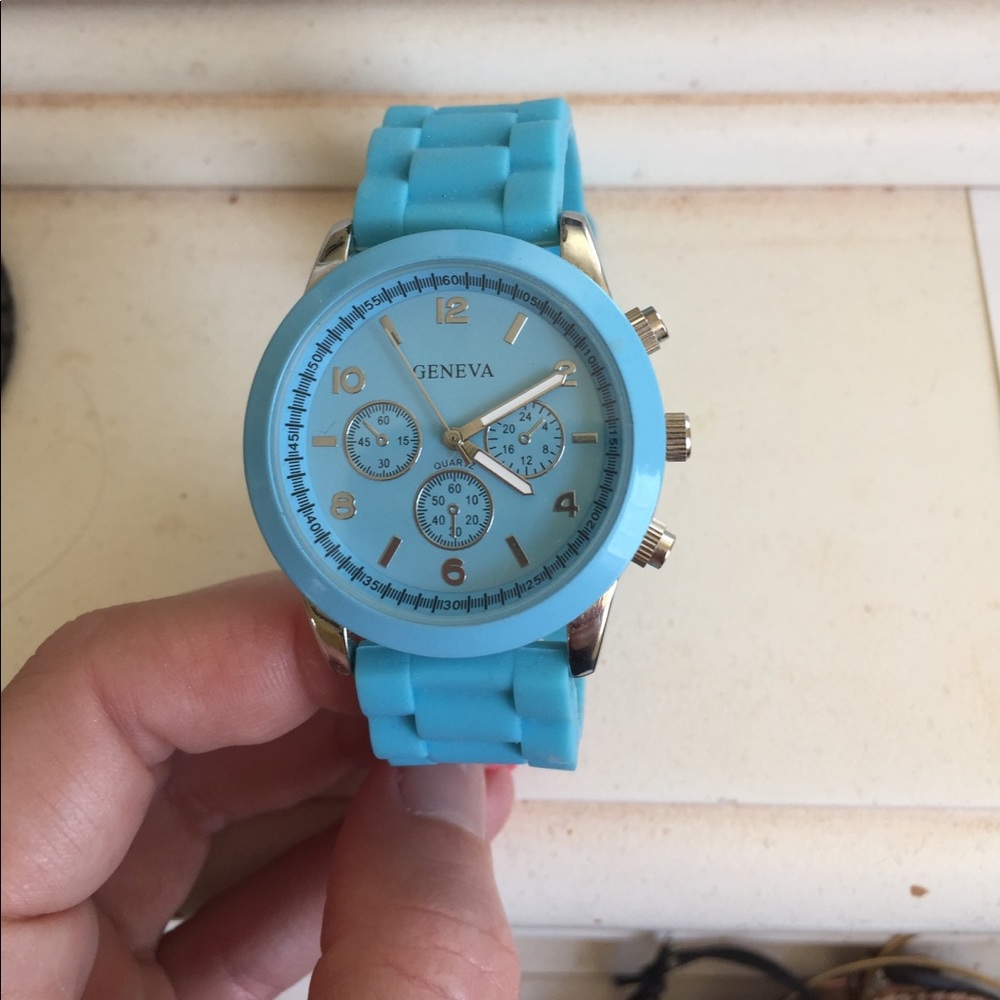 Geneva blue watch