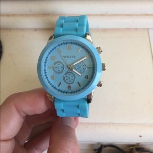 Geneva blue watch
