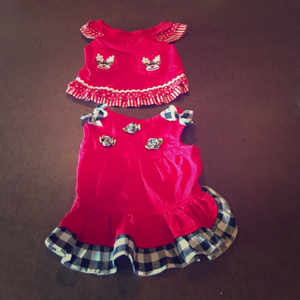 Yorkie Xmas dresses + freebie