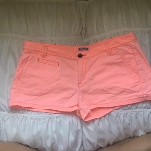 Neon orange Express shorts