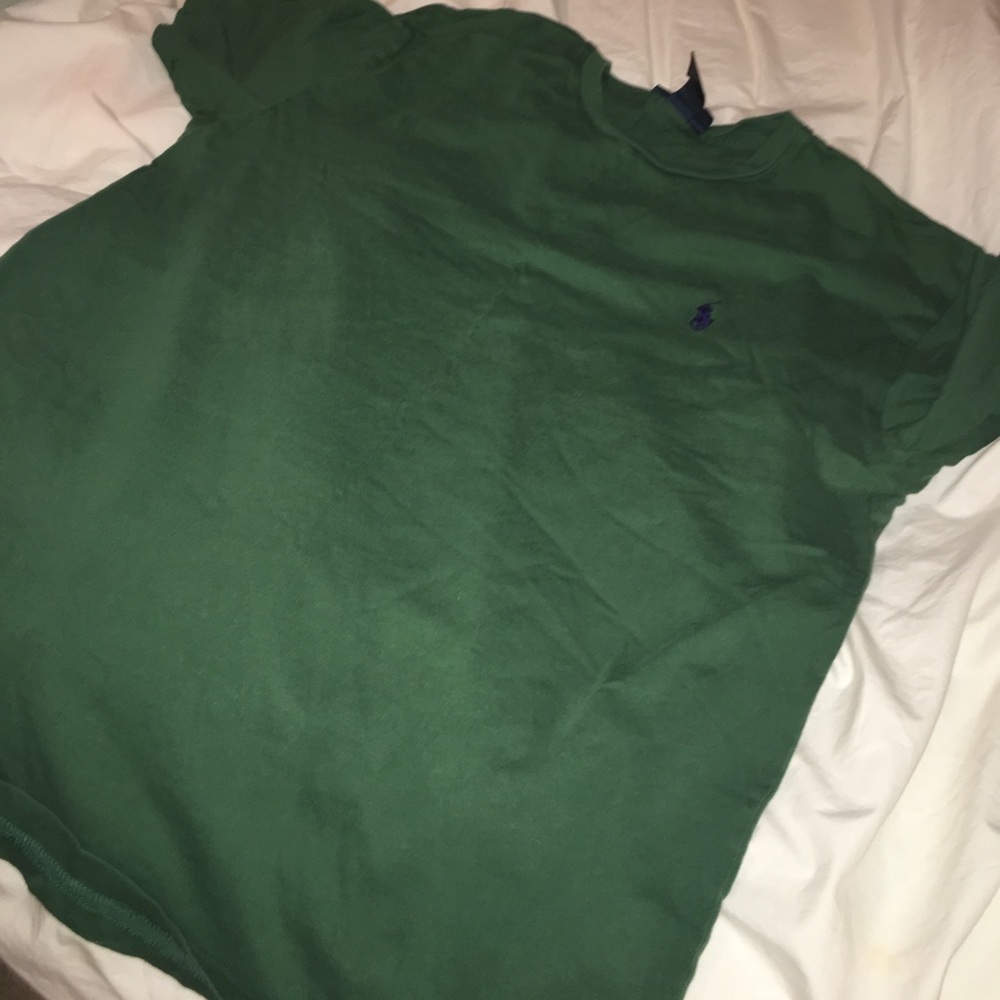 Dark green polo t shirt