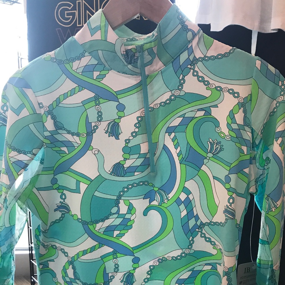 NWT Ibkul Long Sleeve Polo