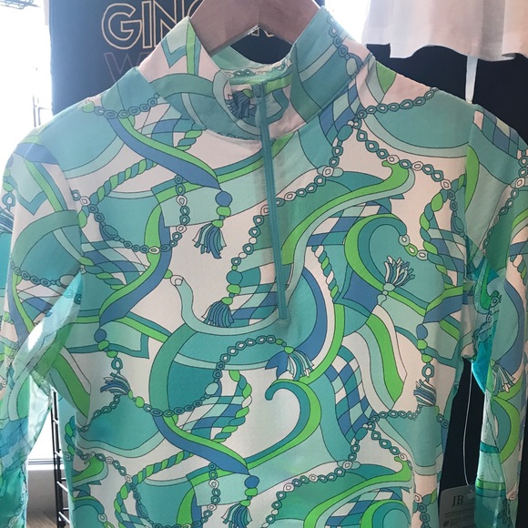 NWT Ibkul Long Sleeve Polo - Picture 1 of 2