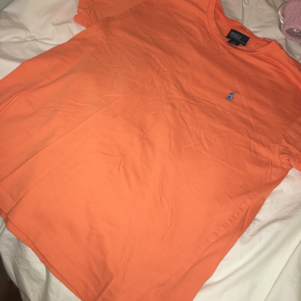 Orange polo t shirt