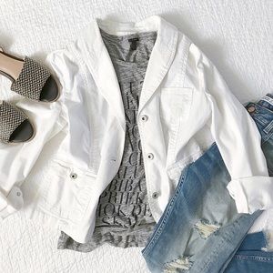 GAP white cotton jacket