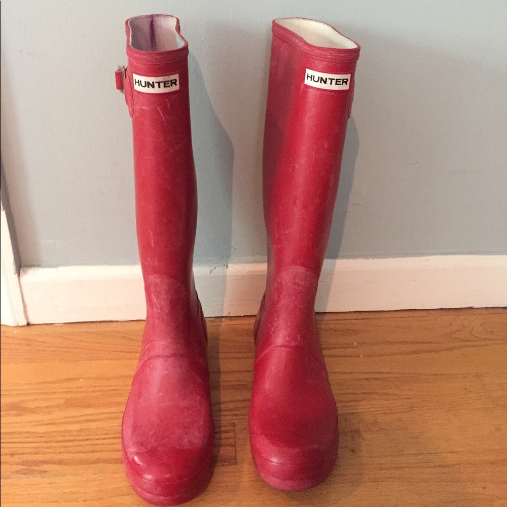 Red Hunter Boots