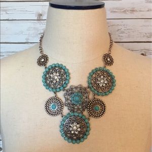 Turquoise Necklace and Earrings