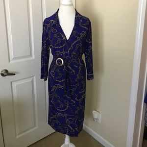 Chaps equestrian print dress.